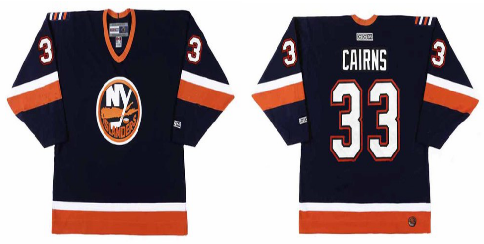 2019 Men New York Islanders 33 Cairns blue CCM NHL jersey